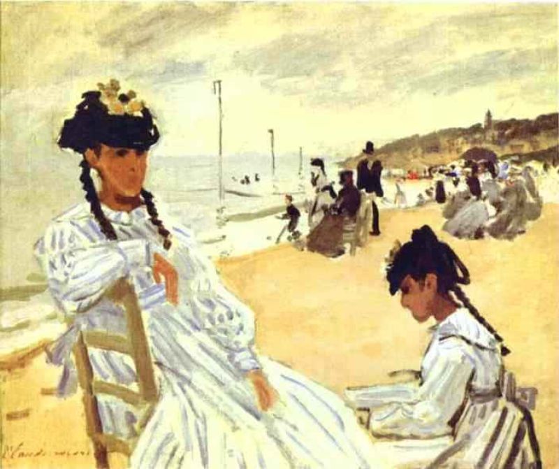 on the beach at trouville.jpg
